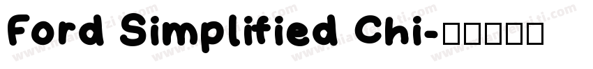 Ford Simplified Chi字体转换